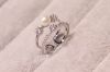 Bague en Alliage argent et plaqué or - Ref 1164001