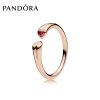 Bague PANDORA en Zircone cubique synthetique alliage cuivre-argent - Ref 3086221