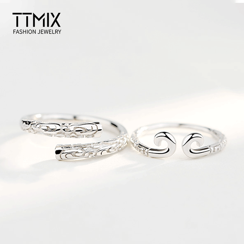 Bague mixte TTMIX Argentée - Ref 3086606