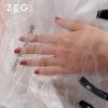 Bague Femme ZENGLIU en Acier au titane - Ref 3088973