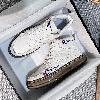 Baskets en cuir de vachette pour hommes - Ref 3431740