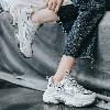 Baskets femme YIDIAN en Feuille + filet - Ref 3421467