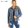 Blouson femme en Denim - Ref 3322146