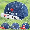 Bonnets - casquettes pour bébés en denim Ref 3437133
