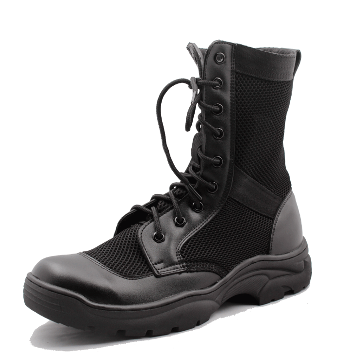Boots militaires en cuir - amortissement Ref 1397347
