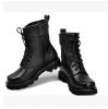 Boots militaires en cuir - Ref 1397653