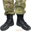 Boots militaires AYERS en cuir - dérapage Ref 1397833