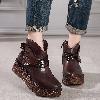 Bottes femme RUOLAN en En cuir - Ref 3354274
