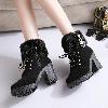 Bottes femme en PU artificiel - Ref 3354287