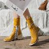 Bottes femme en PU artificiel - Ref 3354319