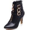 Bottes femme en PU artificiel - Ref 3354366