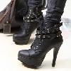 Bottes femme en PU artificiel - Ref 3354427