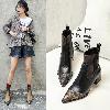 Bottes femme en PU artificiel - Ref 3354433
