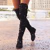 Bottes femme en PU artificiel - Ref 3354479
