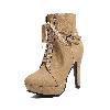 Bottes femme en PU artificiel - Ref 3354487