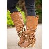 Bottes femme en PU artificiel - Ref 3354489