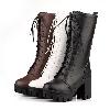  Bottes femme en PU artificiel - Ref 3354581