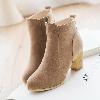 Bottes femme en PU artificiel - Ref 3354611