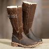 Bottes femme en PU artificiel - Ref 3354614