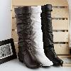 Bottes femme en PU artificiel - Ref 3354659