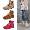 Bottes femme en Cuir + toile - Ref 3354755