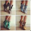 Bottes femme en PU artificiel - Ref 3354770