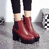 Bottes femme YUYA en PU artificiel - Ref 3354872
