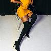 Bottes femme en PU artificiel - Ref 3354874