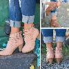 Bottes femme en PU artificiel - Ref 3354897
