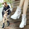 Bottes femme en PU artificiel - Ref 3355040