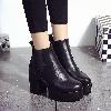 Bottes femme en PU artificiel - Ref 3355045