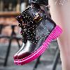 Bottes femme IMPRESSION VERTE en En cuir - Ref 3355071