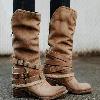 Bottes femme en PU artificiel - Ref 3355128