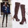 Bottes femme CAFE PLUIE en PU artificiel - Ref 3355130