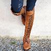 Bottes femme en PU artificiel - Ref 3355153