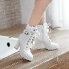 Bottes femme en PU artificiel - Ref 3355201