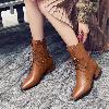 Bottes femme en PU artificiel - Ref 3355240