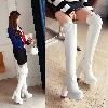 Bottes femme en PU artificiel - Ref 3355267