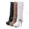Bottes femme en PU artificiel - Ref 3355291