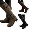 Bottes femme en PU artificiel - Ref 3355298