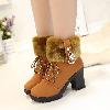 Bottes femme en PU artificiel - Ref 3355314