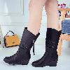 Bottes femme en PU artificiel - Ref 3355327