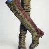 Bottes femme MENG FUYI en Daim - Ref 3355330