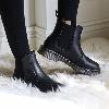 Bottes femme en PU artificiel - Ref 3355336