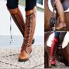 Bottes femme en PU artificiel - Ref 3355366