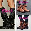 Bottes femme en PU artificiel - Ref 3355382