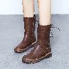 Bottes femme en PU de haute qualité - Ref 3355392