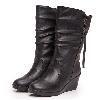 Bottes femme en PU artificiel - Ref 3355402