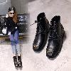 Bottes femme en PU artificiel - Ref 3355422