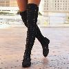 Bottes femme en PU artificiel - Ref 3355518
